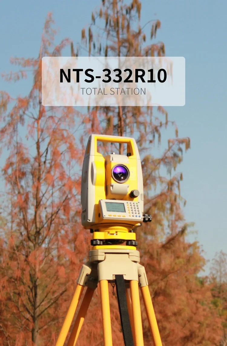 Total Station NTS-332R10 1000m Prism-free Bluetooth High-precision Reflectorles