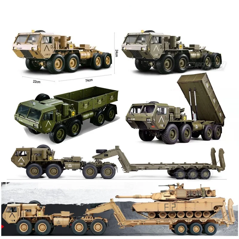 HG P802 1/12 RC 8x8 Military Truck Trailer Professional Electric