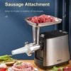 Electric Meat Grinder, Heavy Duty Meat Mincer, Sausage Stuffer Maker, Food Grinder with Sausage & Kubbe Kit, 2 Grinder Plates 6