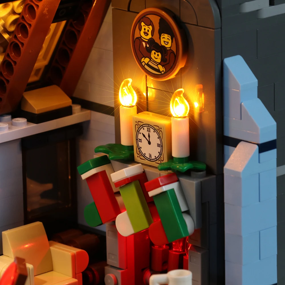Vonado LED Light Kit for 10293 Santa’s Visit Building Blocks Set (NOT Include The Model) Toys for Children Christmas Gift 6