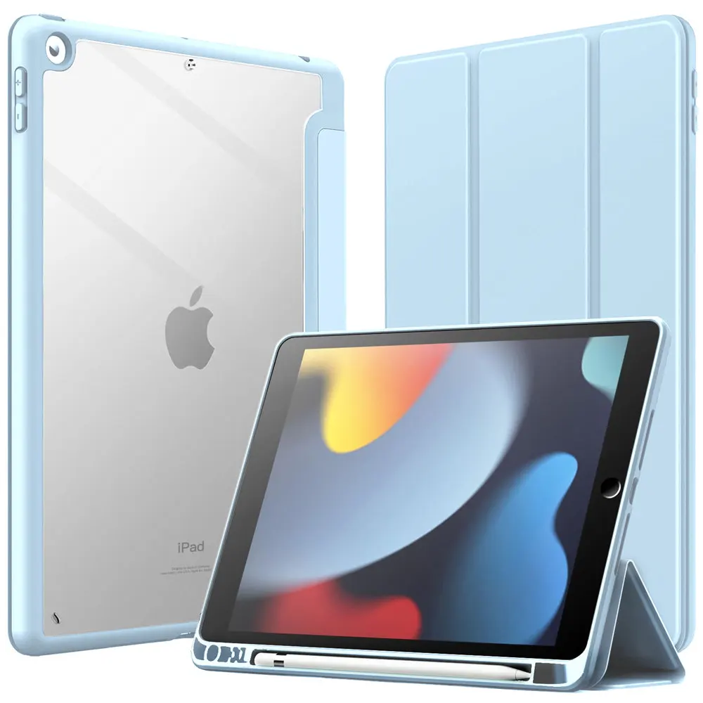 iPad 10.2-Inch Protective Case with Pencil Holder and Accessories