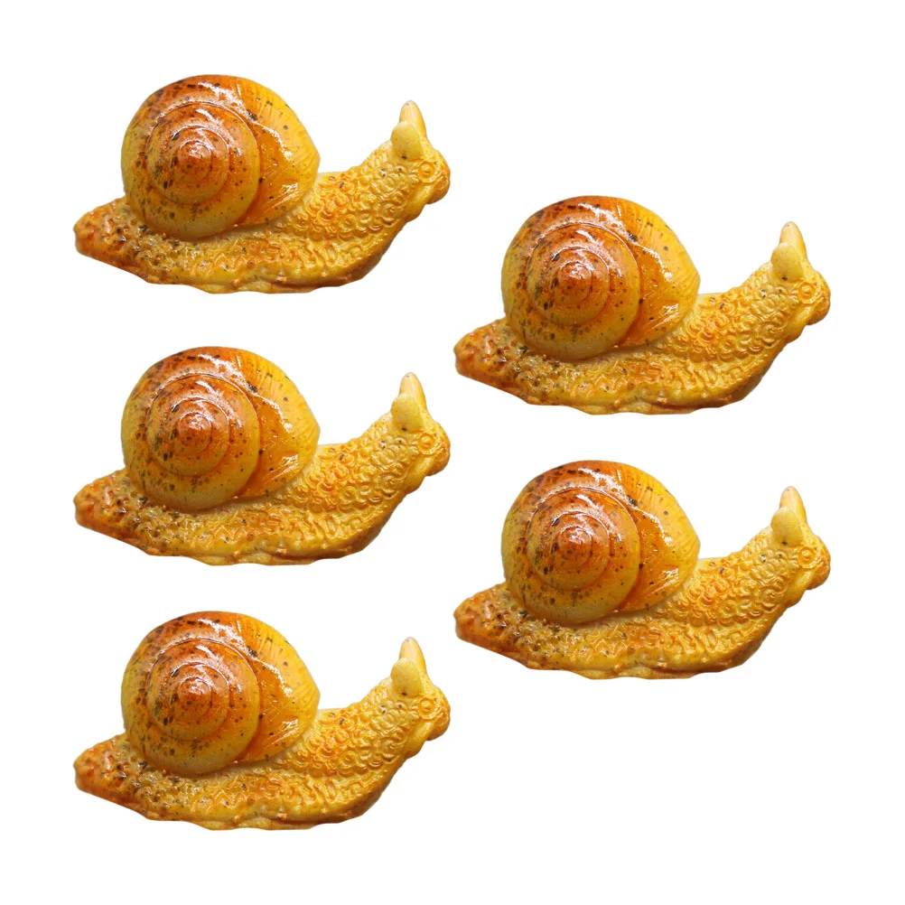 

Miniature Snail Figurines, 5pcs Resin Snail Figures Snails for Miniature Landscape Decor DIY Bonsai Crafts Ornaments