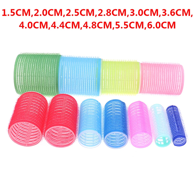 Hair Curler 6pcs Self-Adhesive Hair Curlers Lazy Curler Styling Curling Ribbon Roller Heatless Curling Rod Headband