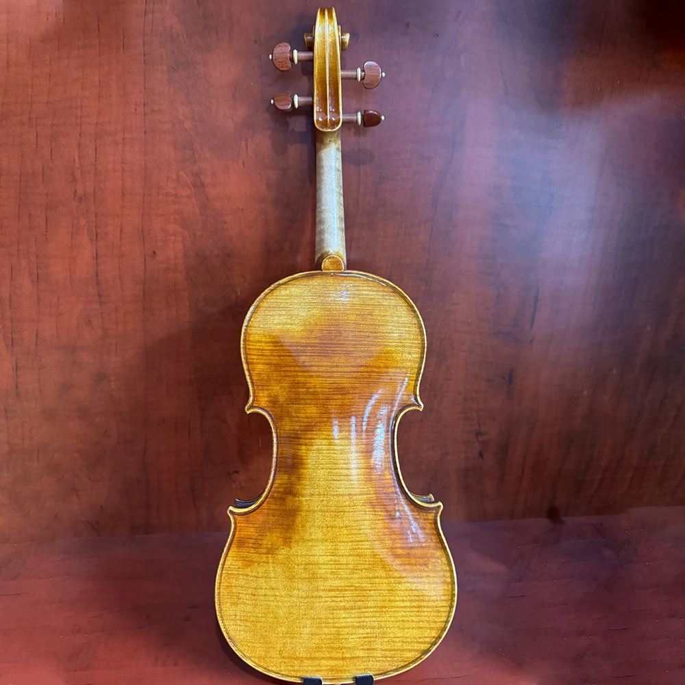 40 year natural European maple violin 4/4 set with Italian retro oily varnish professional violin with strong sound!