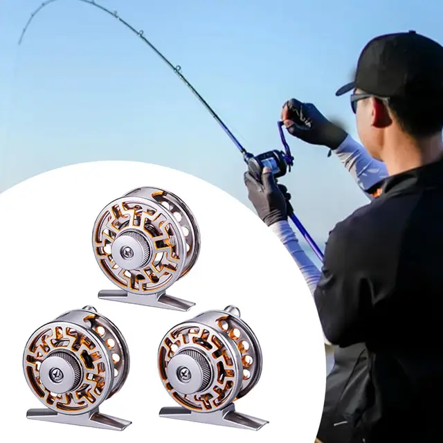 Fly Fishing Reel - Aluminum Alloy Body, Left/Right Hand Convertible For Ice Fishing (3/4, 5/6, 7/8 Sizes)