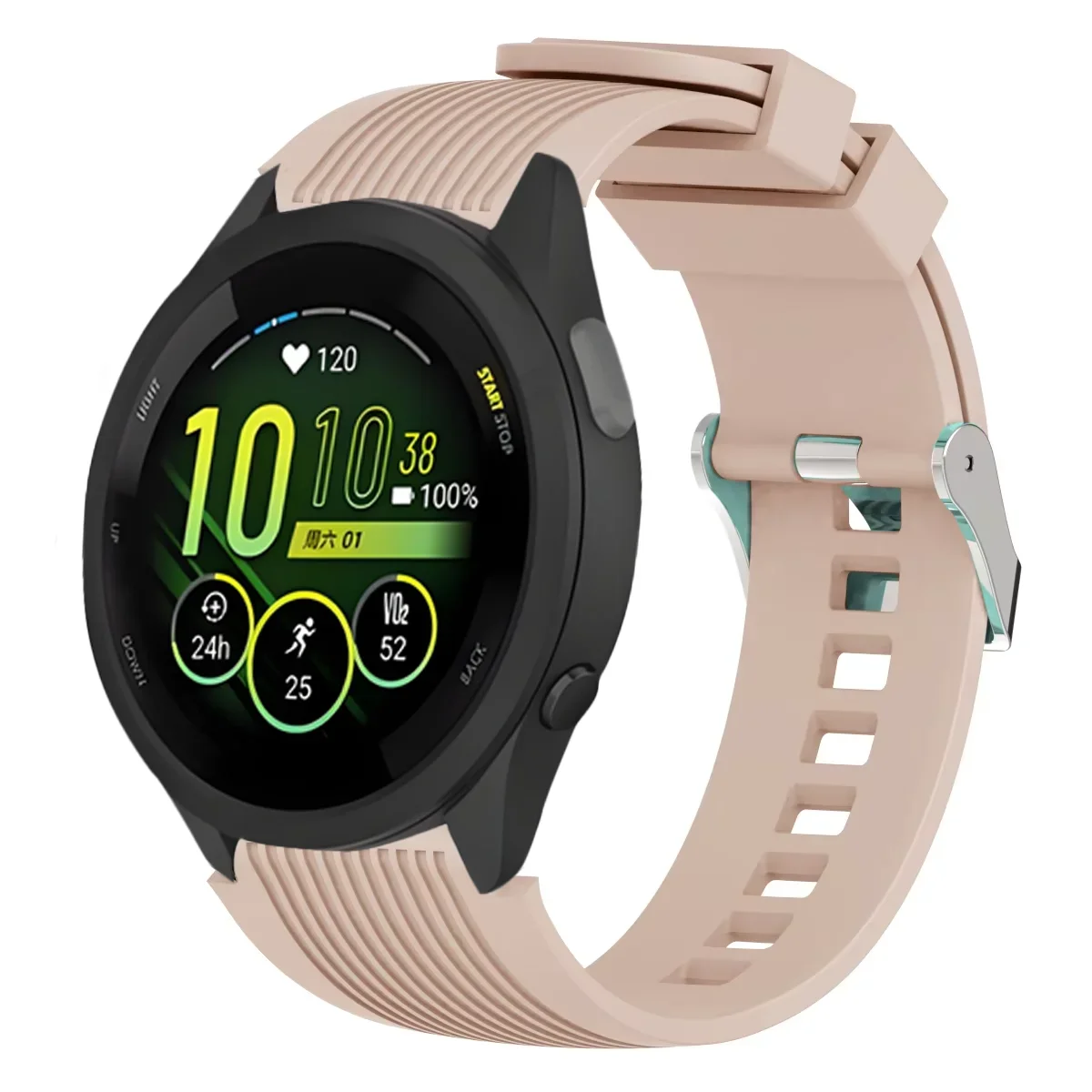 Sturdy Silicone Sport Strap - Versatile and Comfortable Bracelet Band