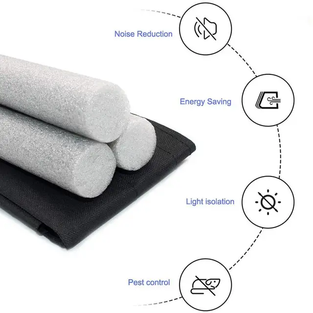 Ajtó Alsó Tömítés Szalag Állítható Huzat Dugó Por És Zajszigetelés Időjárás Sztrippelő Vázlat Őr - Image 5