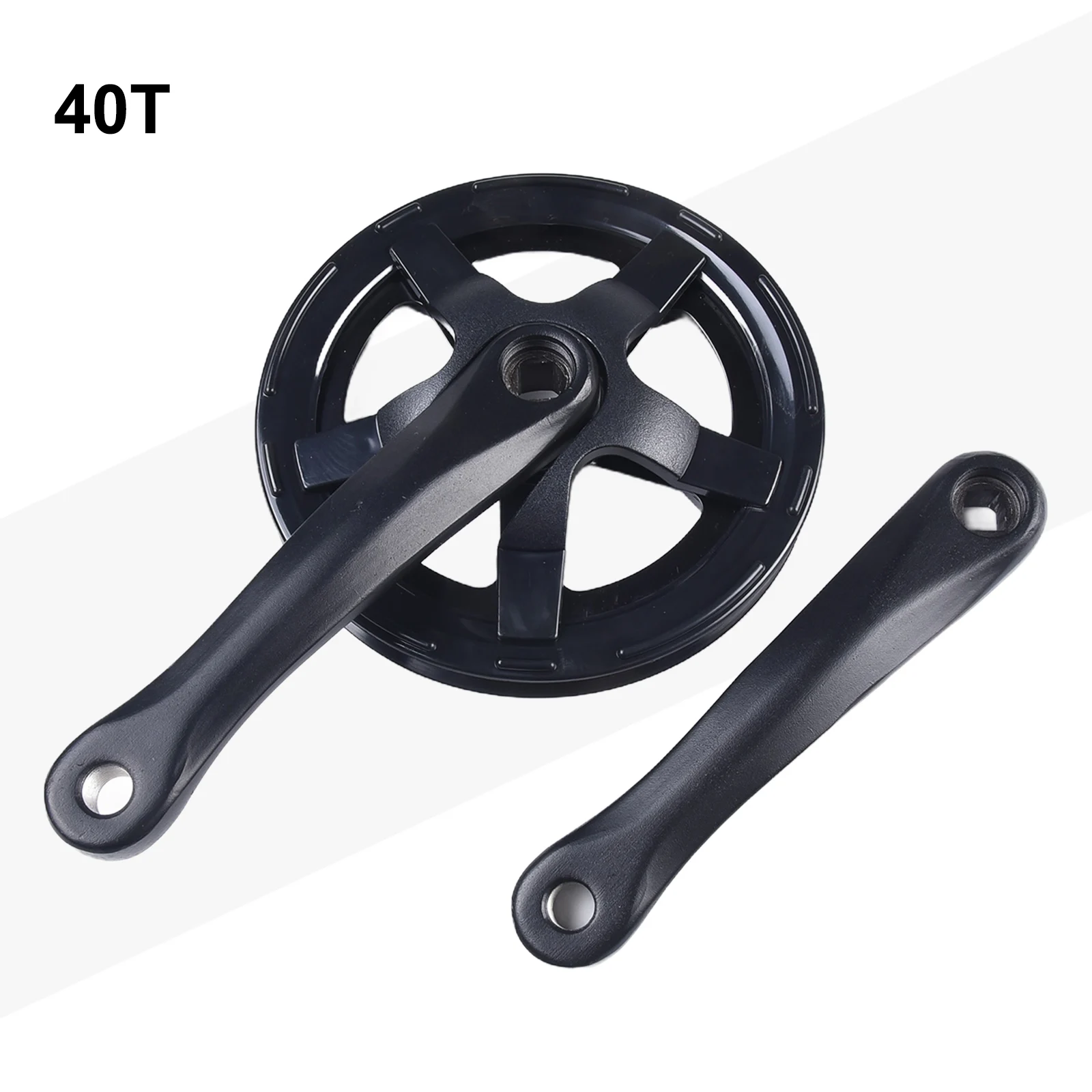 

CrankArm Set Bike Crankset Road Bike Electric Bike 52T Black For Square Hole Good Compatibility High-quality 170MM Bicycle