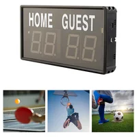 Tableau de bord électronique LED à 4 chiffres avec télécommande pour basket-ball, ping-pong, tennis de table, badminton, volley-ball, baseball 4