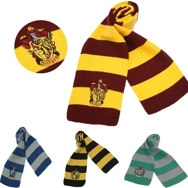 Magic School Halloween Cosplay Cap Winter Neckerchief Ravenclaw Slytherin Hufflepuff Cosplay Hat Kid Costumes Accessories Gift