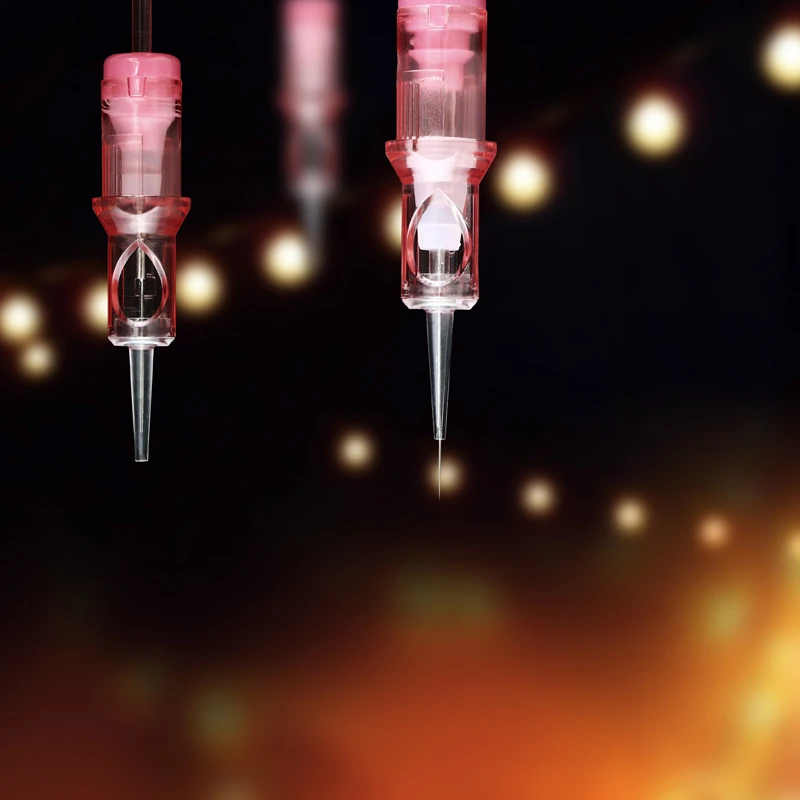 20pcs/Box Quality Pink VIPER PMU SMP Sharp Durable Consistent Long Tip  Tattoo Needles Permanent Makeup Cartridge 2