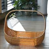 Wicker Picnic Basket with Handle Open Top Garden Harvest Basket Fruit Vegetable Easter Candy Eggs Gathering Baskets 4