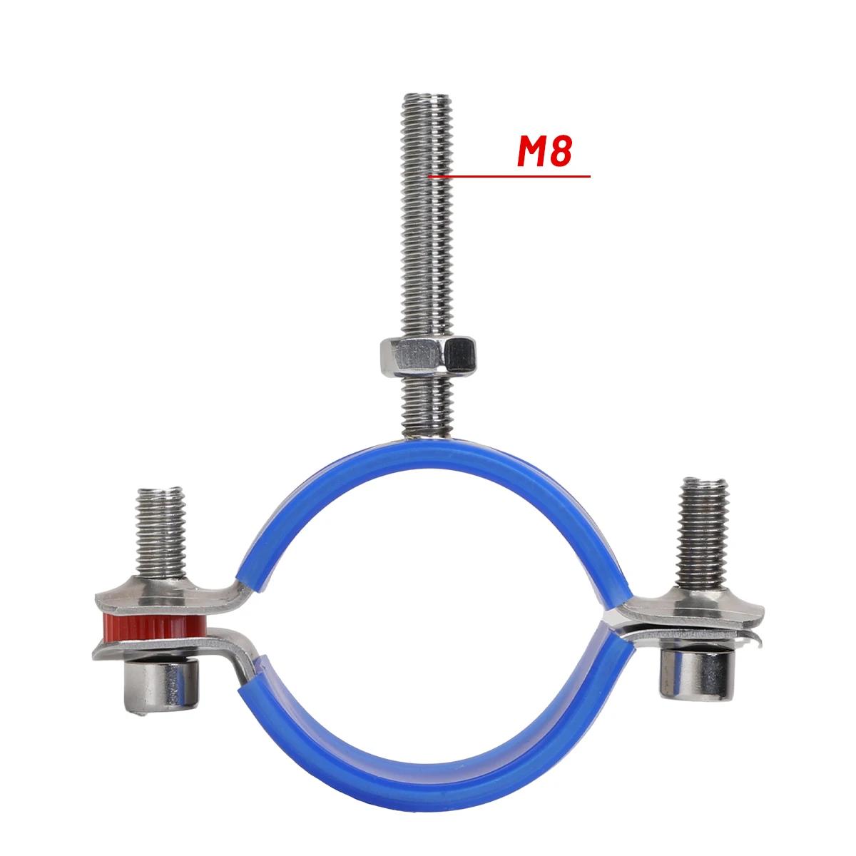 Stainless Steel Adjustable Pipe Clamp Bracket 48-55mm Wall Ceiling Mount Pipe Su