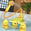 Baby Shower Bathroom Water Playing Little Yellow Duck Flower Shower Divine Device Water Spray Water Playing Toy 2