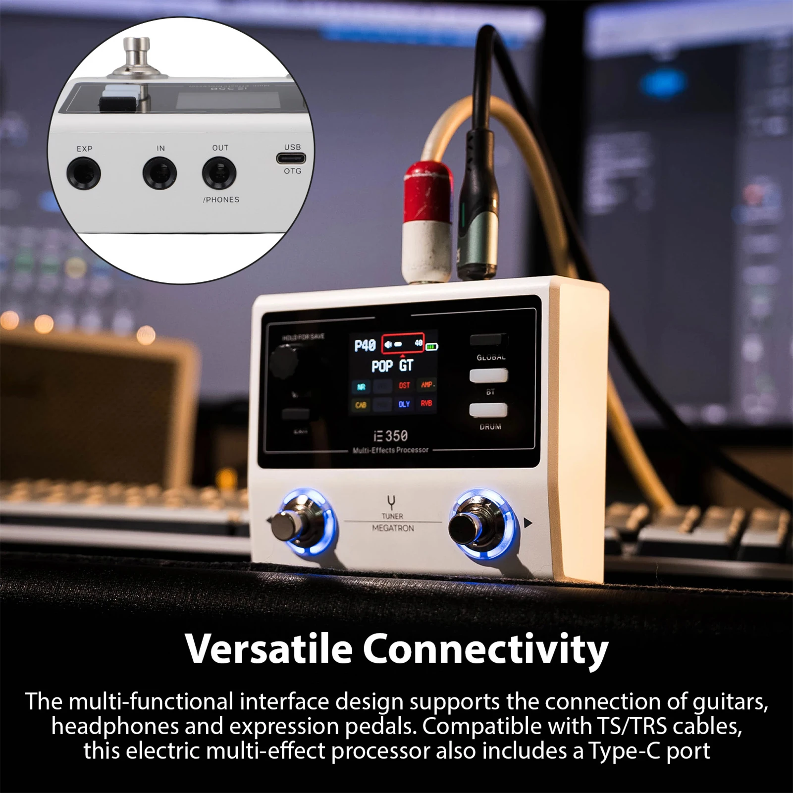 DK IE-350 Portable Guitar Multi-Effects Processor Guitar Effects