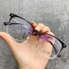 Square Transparent Men's Reading Glasses Vintage Frames Computer Blue Light Blocking TR90 Male Presbyopic Eyeglasses Leesbril +2 4