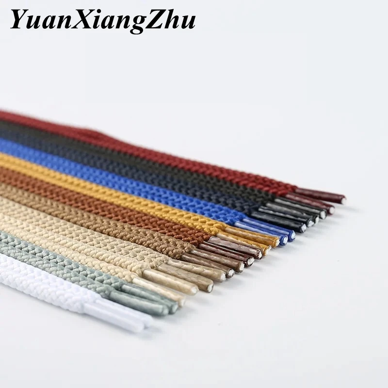 1Pair Round Shoelaces Solid Boots Sneakers Shoelace Quality Rope Laces Shoe Accessories 80/100/120/140/160cm shoe laces