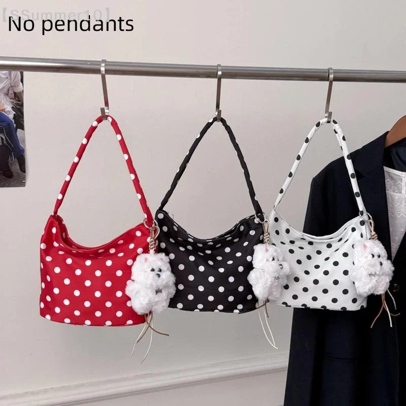 【SSummer10】Oxford Cloth Shoulder Bag Polka Dot Large Capacity Tote Bag Lightweight Multi-color Handbag Women's Gift【SS】 1