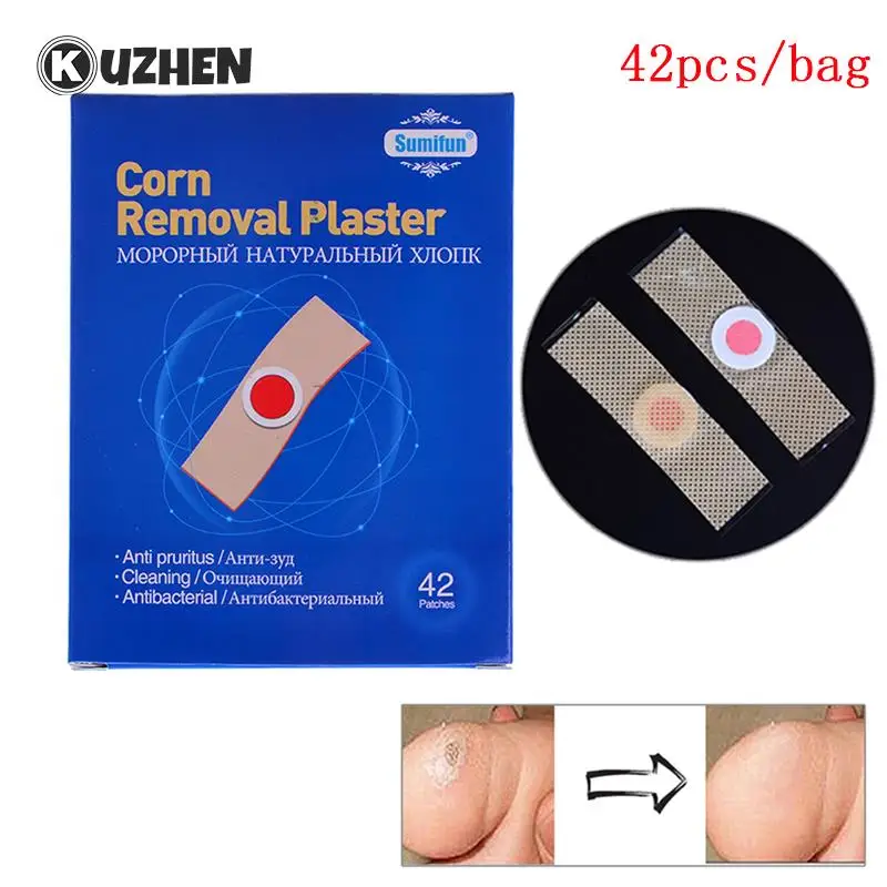 

42 Pcs Foot Corn-Callus Removal Clavus Paster Corn Pads Foot Care Products