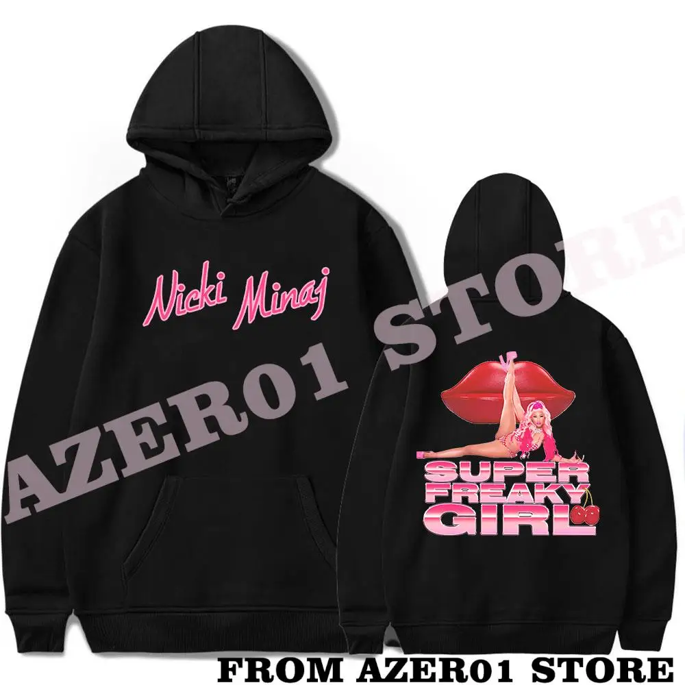 

Nicki Minaj The Tour Super Freaky Girl Red Ruby Merch Hoodies Winter Men/Women Hooded Sweet Streetwear Long Sleeve Sweatshirt