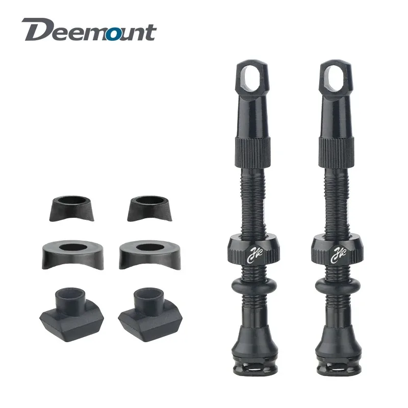 Bicycle Tubeless Tire Valve Carbon Rim Presta Valves 40 50 65 80mm F/V Nipple Detachable Brass Core W/Cap for MTB Bike