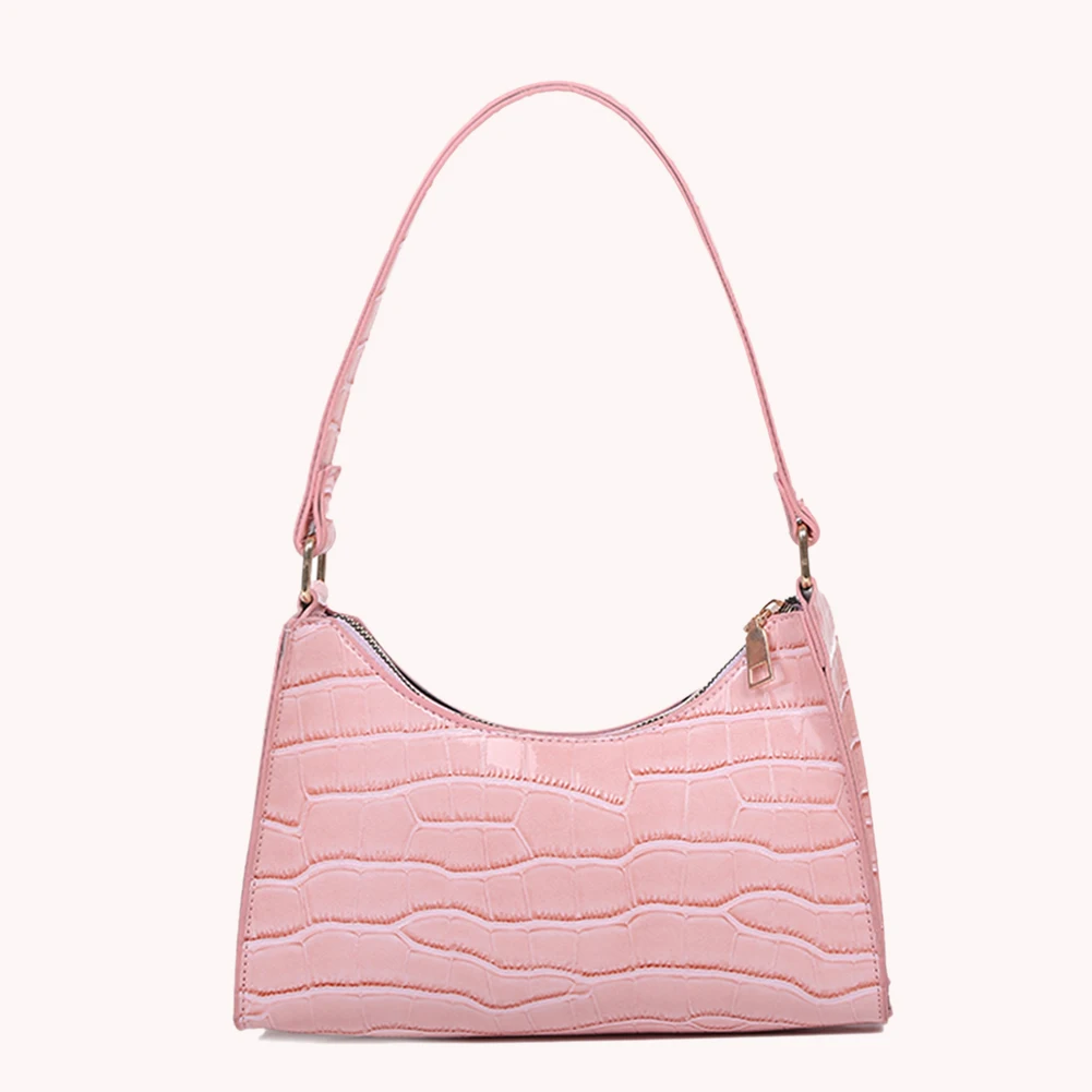 Fashion Women Handbag Alligator Pattern Shopping Handbags Solid Color Totes Bags Casual Zipper for Daily Shopping Leisure Travel