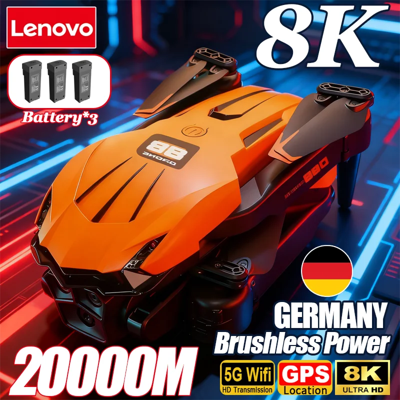 Drone D88 8K HD avec caméra, télécommande, jouet pliable pour adulte
