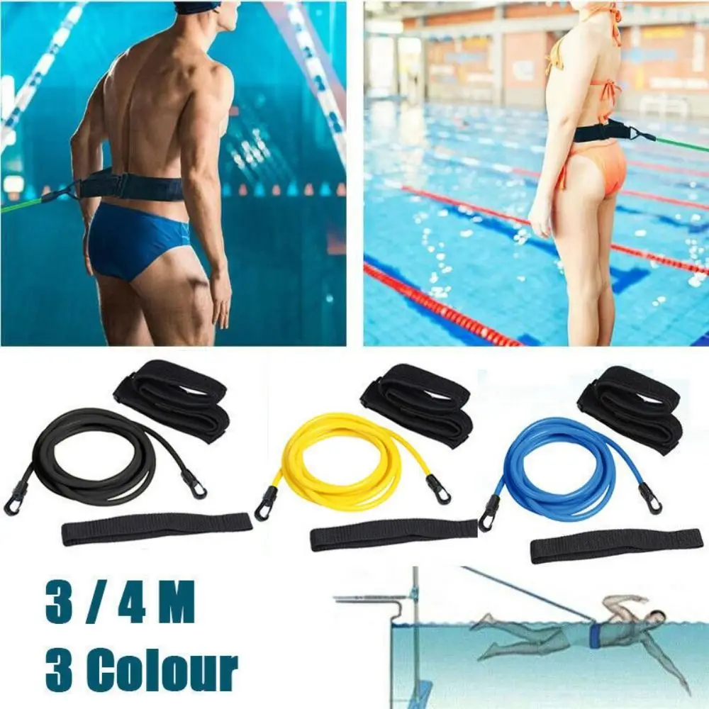 

Exerciser Leash Latex Tubes Exerciser Swimming Pool Accessories Swim Training Resistance Belt Swim Pool Training Band