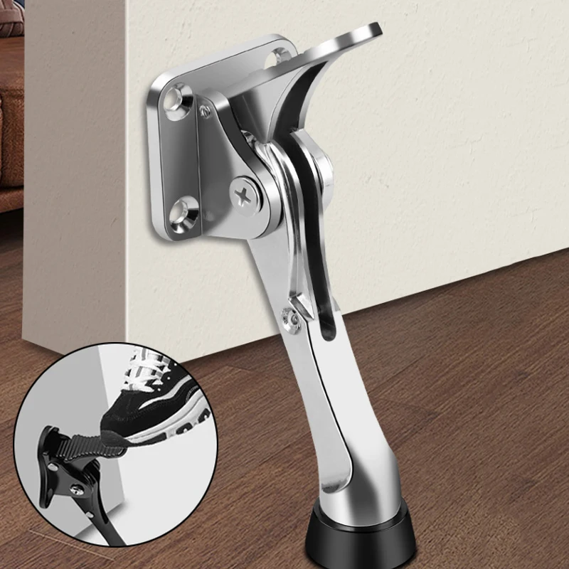 ตัวกันกระแทกประตูแบบโลหะผสม ป้องกันการชน ใช้งานง่าย ติดตั้งบนพื้น ติดผนังด้วยกาวในตัว ทนทาน ลดเสียงรบกวน 1