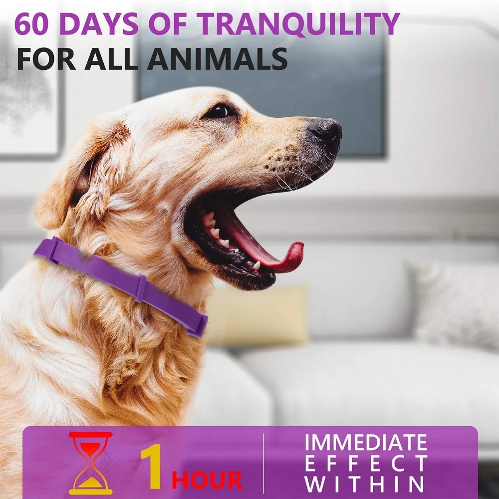 Title 10, Pet Calm Collar Cat Dog Soothe Collar Adjustabl...