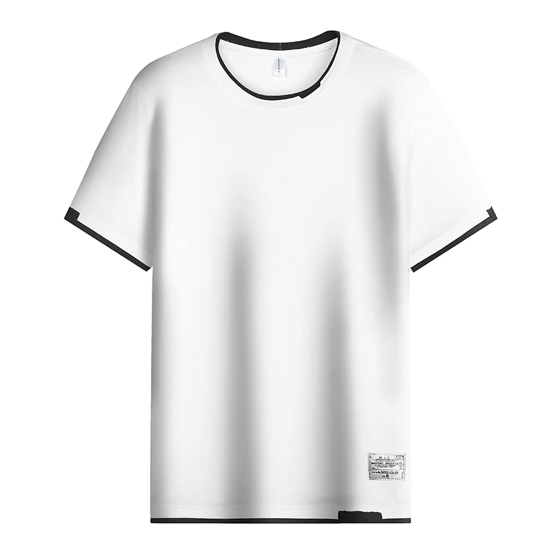 Men Casual T-shirt Pure Cotton Short Sleeve