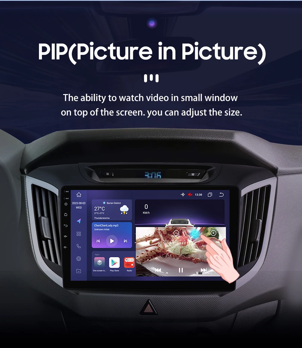 Hizpo 2 Din Android 13 Car Radio For Hyundai Creta ix25 2015-2019 Multimedia Video Player GPS 4G Carplay Auto Stereo Head Unit