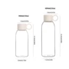 1pc 450ml/650ml Simple Sports Water Bottle Leak-proof Cup Motivational Portable Water bottle for Outdoors Sport Fitness BPA Free 5