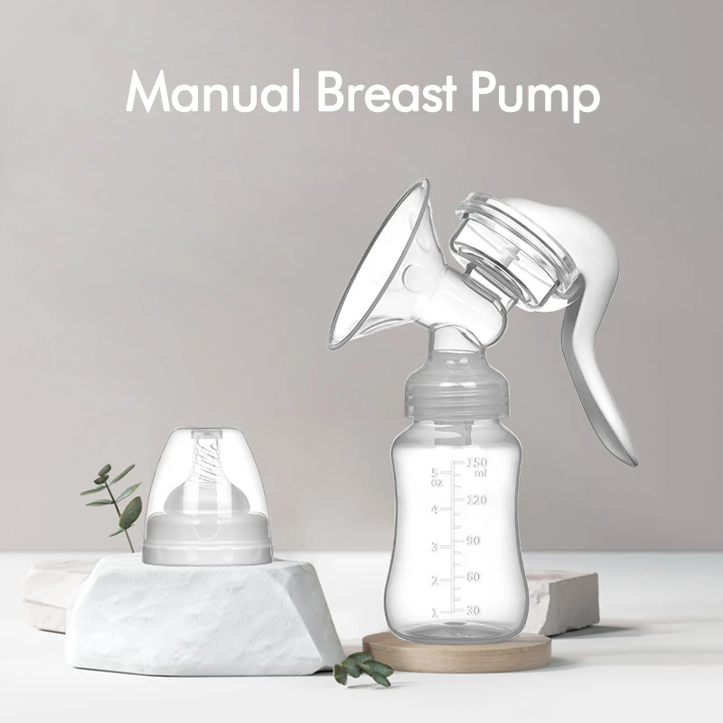 Breast Pump for Baby Feeding Manual Breast Pump Suction Small Comfortable Safe Maternity Hand Breast Pump Milk Collector Catcher 2