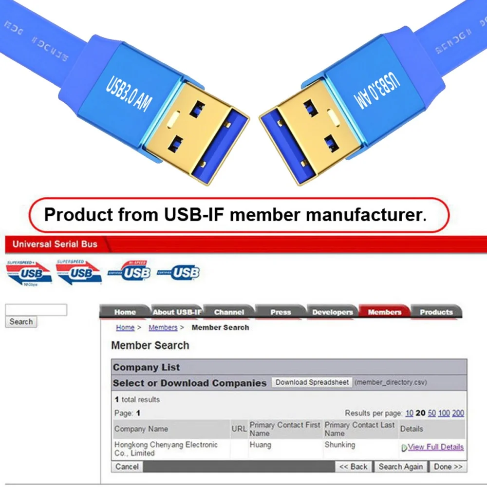 초슬림 USB 3.0 남성-남성-여성 타입-A to USB3.0 A 케이블 연장선 블루 5Gbps 디스크 SSD 카메라 데이터용