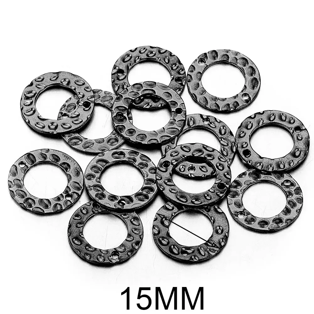 DIY Double Hole Pattern Piece Pendant Bracelet Necklace Connecting Accessories 8