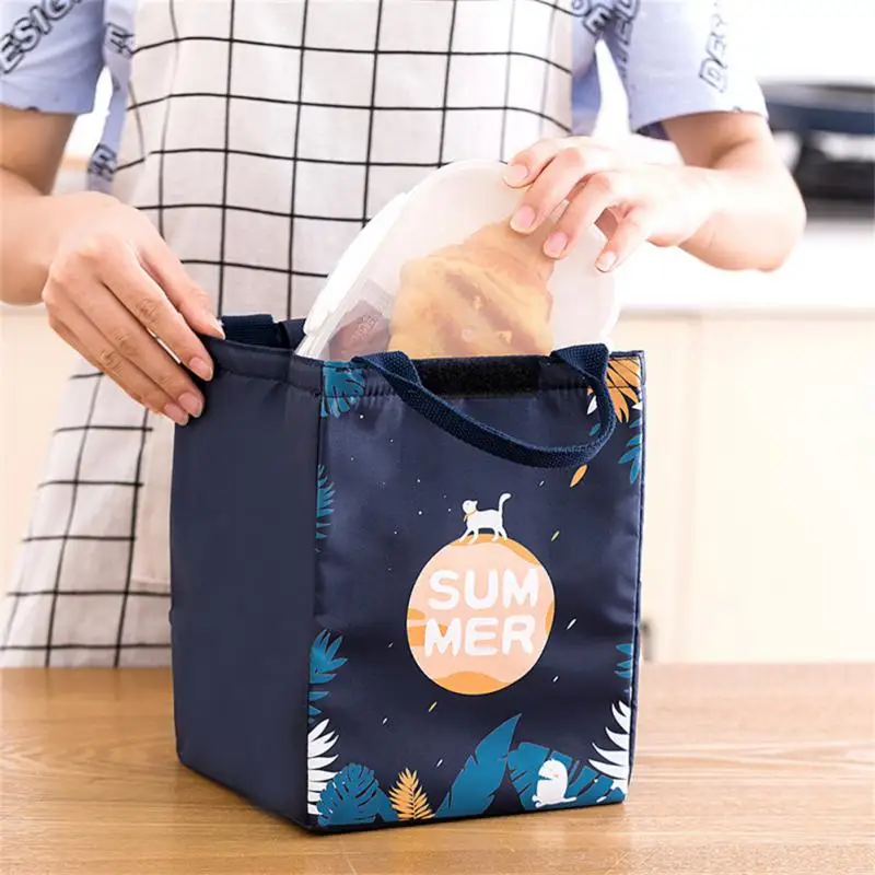 

Bento Bag Lunch Bag Travel Thermal Breakfast Organizer Thickened Portable Fresh-keeping Insulation Bag Waterproof Storage Bag