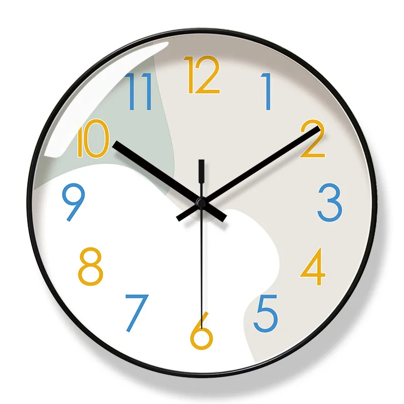 Ipuras שקט קוורץ קיר שעון נורדי עיצוב אנלוגי שעוני קיר אנלוגי עיצוב פנים למטבח חדר שינה