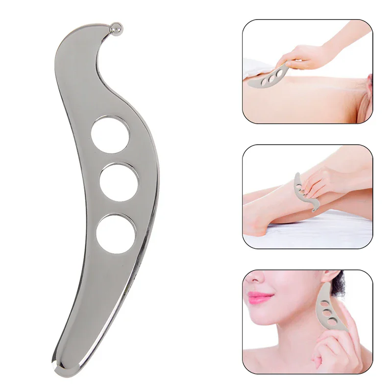 Manual Massage Scraping Board Stainless Steel Gua Sha Massage Tool Myofascial Release Tissue Mobilization