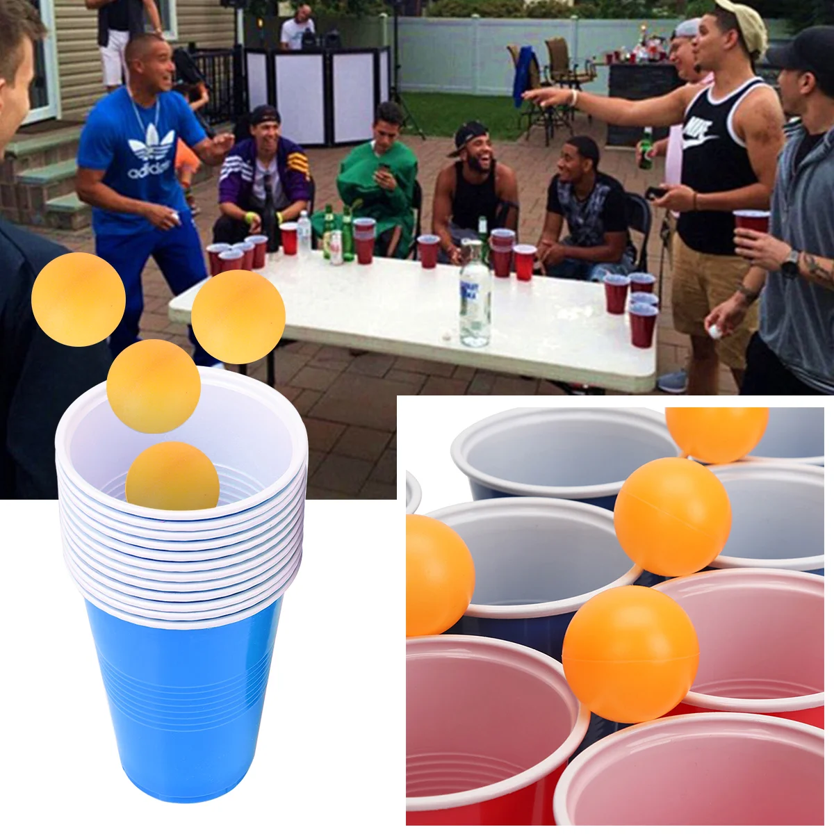 Red Party Cups and Balls Promotional Plastic Beer Pong Game Set - China Beer  Pong Set and Red Cups and Balls Beer Pong Set price