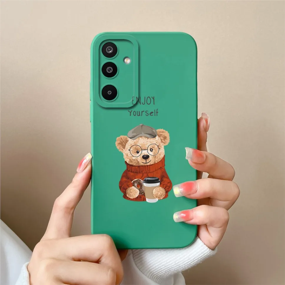 Fashion Pretty Sweet Girl Soft Liquid Silicone Protective Phone Case Cover