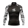 New Men's Swimsuit Rash Guard Long Sleeve Surfing Shirt UPF 50 Swimwear All Time T-Shirt Sportwear Surf Diving Clothes Rashguard 2