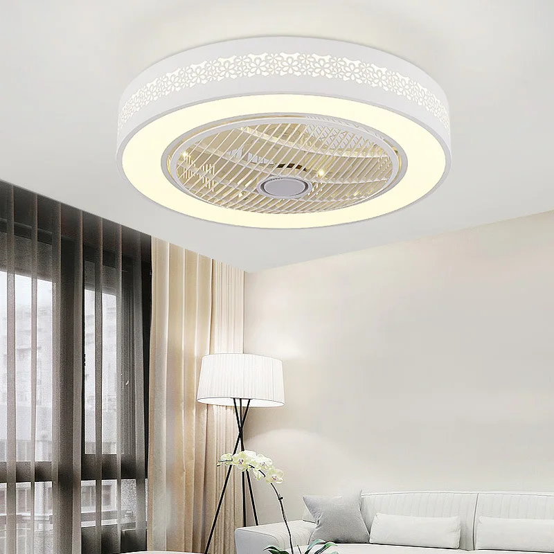 Modern Lighting Ceiling Fan Remote Control Ceiling Fan With Light For Kitchen Bedroom Restaurant Decor Dimmable Lamp