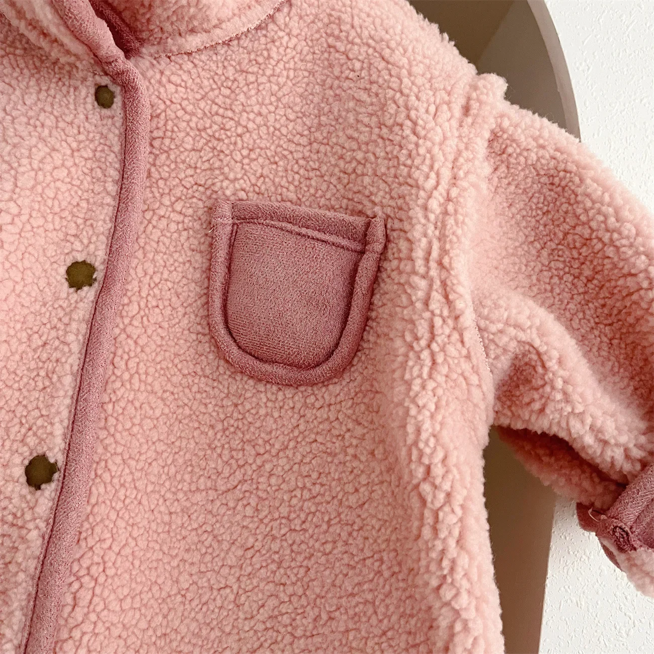 2025 Winter Baby Rompers Toddler Boys Fur Lining Jumpsuits Infant Boys  Warm Outerwear Thikcen Lining Baby Outwear