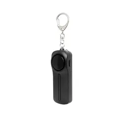 Portable Personal Safety Alarm - 130dB Loud Keychain for Emergency Self - Defense (Black)