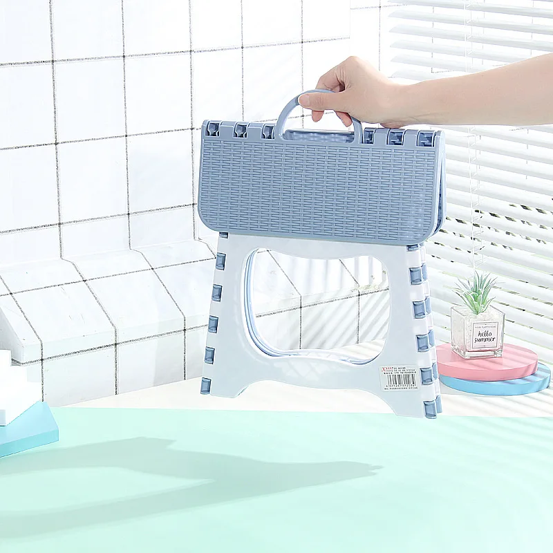Portable Plastic Folding Stool for Adult and Children, Mini Low Stool, Outdoor Fishing Bench, Small Chair