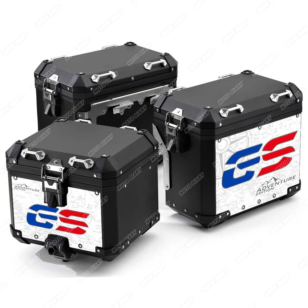 R1200GS R1250GS Adventure Motorcycle Aluminum Alloy Box Sticker Side SuitCases Decals For BMW R 1200 1250 GS  ADV 2004-2023