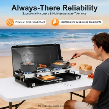 Portable 3-Burner Camp Stove 1