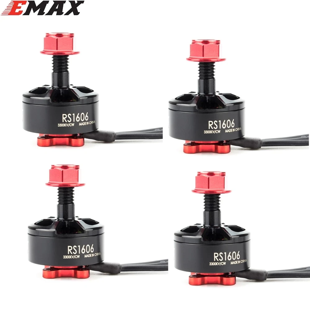 

EMAX оригинальный Lite Spec RS1606 1606 4000KV 3300KV двигатель 3-4S для RC FPV RACER Quadcopter