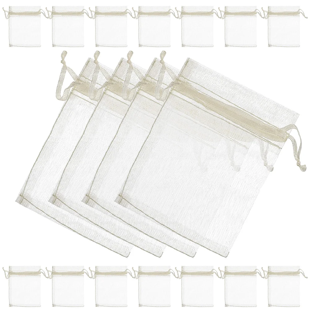 

Small Organza Bag Bridesmaid Bags Bracelet Packaging Jewelry Drawstring Party Favor Mesh for Gifts Pouch Candy Bracelets